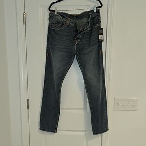 True Religion Men's Straight Jeans - Dark Blue